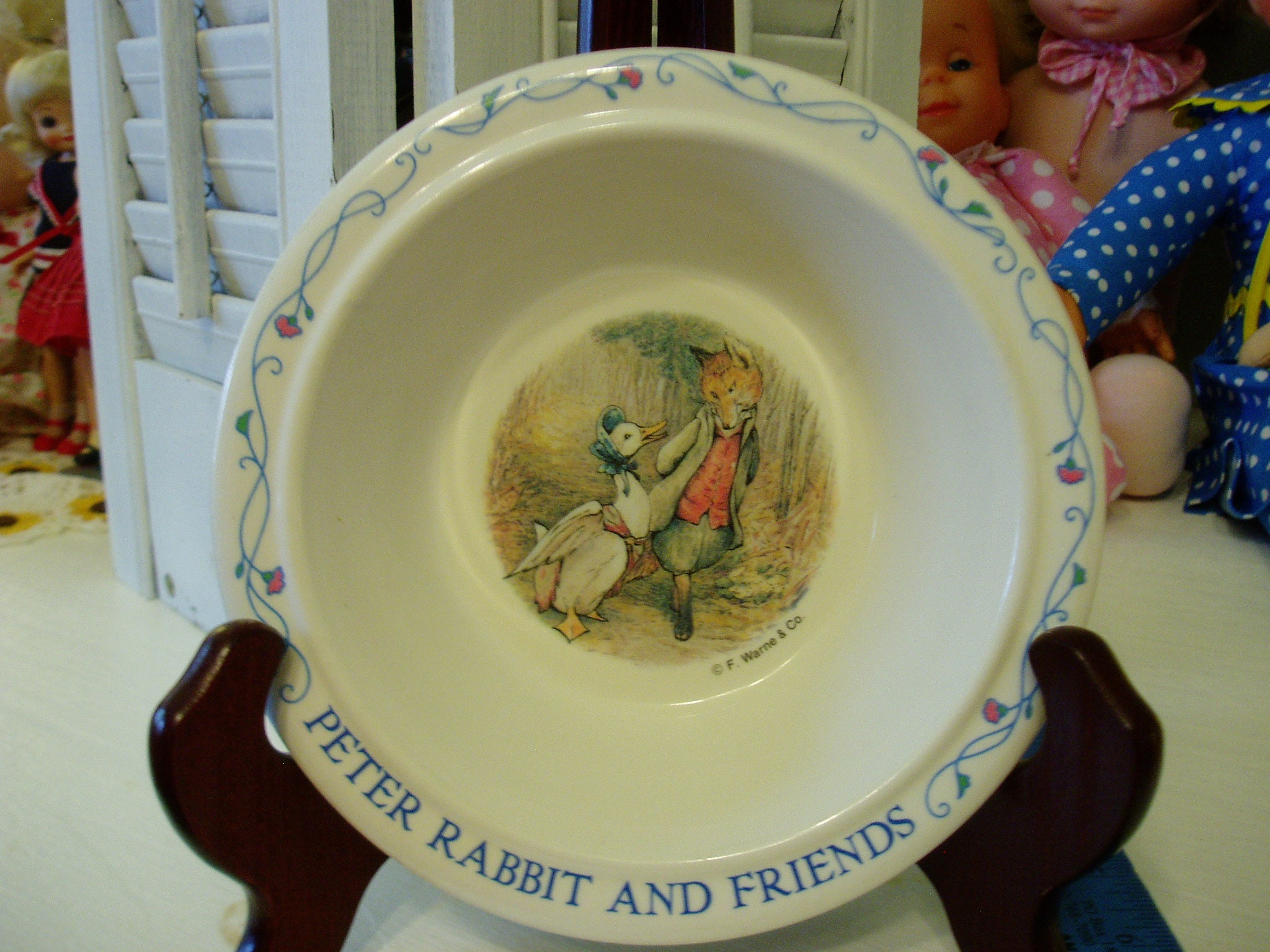 Peter Rabbit & Friends Cereal Bowl Vintage Nursery Decor Etsy