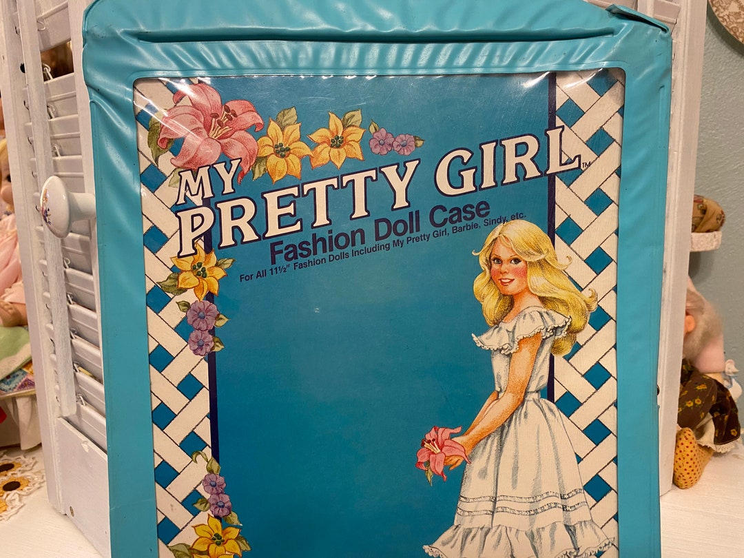 Pretty Girl Fashion Doll Case Vintage Nursery Décor Etsy