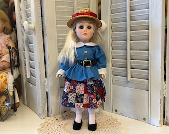 1975 Pollyanna Effanbee Storybook Series 11" Doll, Vintage Nursery Décor