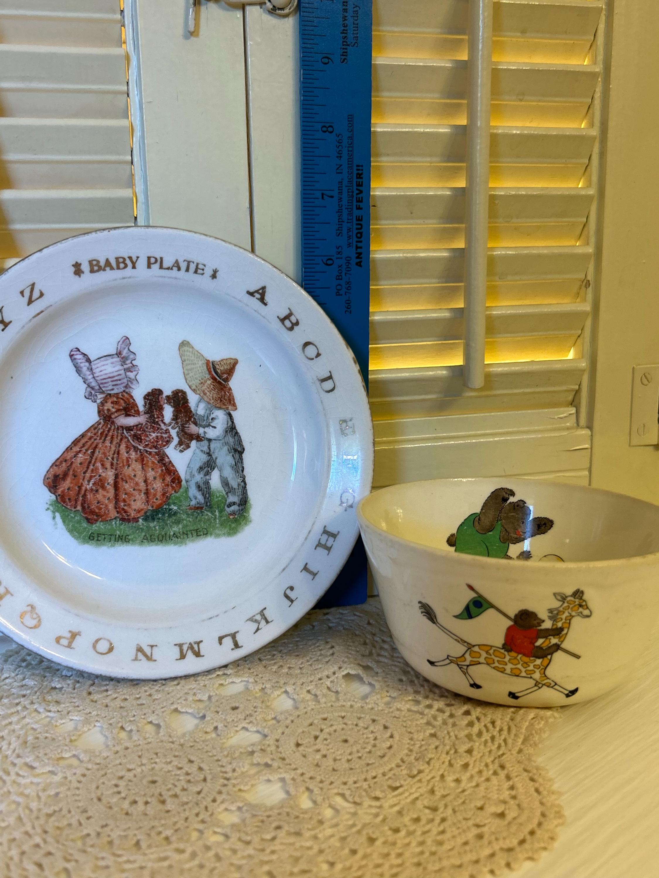 Vintage Baby Dishes - Etsy
