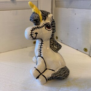 Sitting Stitched up Unicorn, Vintage Nursery Décor