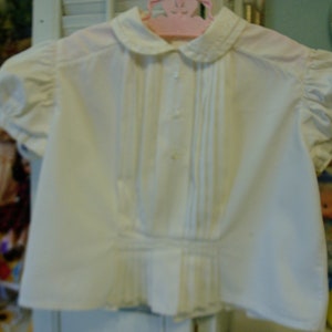 Vintage Hand Sewn Baby Blouse w/ Great Detail, Vintage Nursery Décor