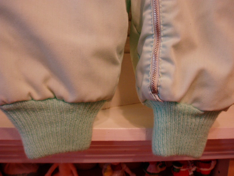 size 18-24 month Vintage Nursery Decor Mint Green Baby Snowsuit