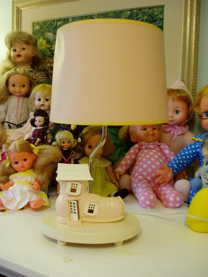 Soft Pink Baby Lamp & Night light for the Nursery Vintage Etsy