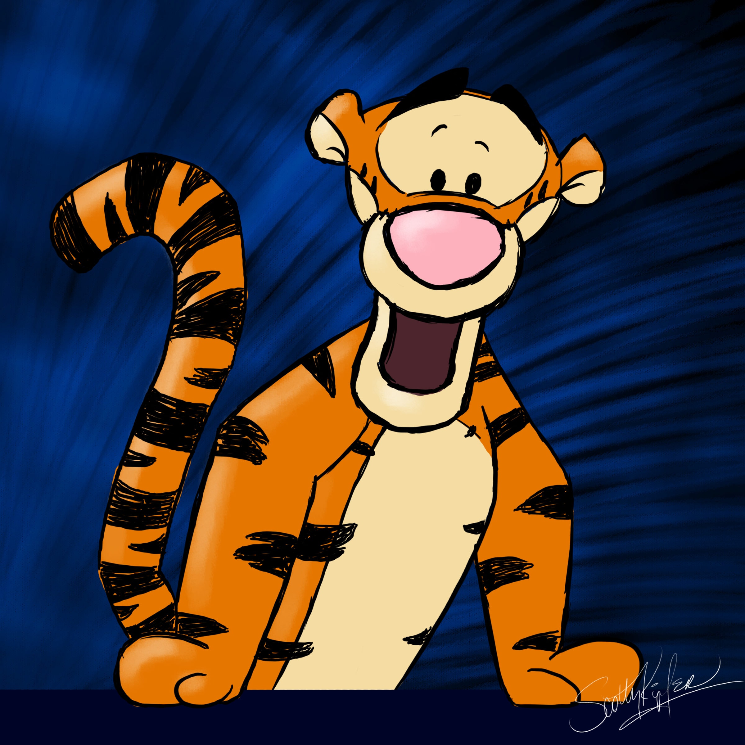 【ディズニー公認作家】アリソン レフコート Pooh & Tigger il_fullxfull.1343854706_agto.jpg