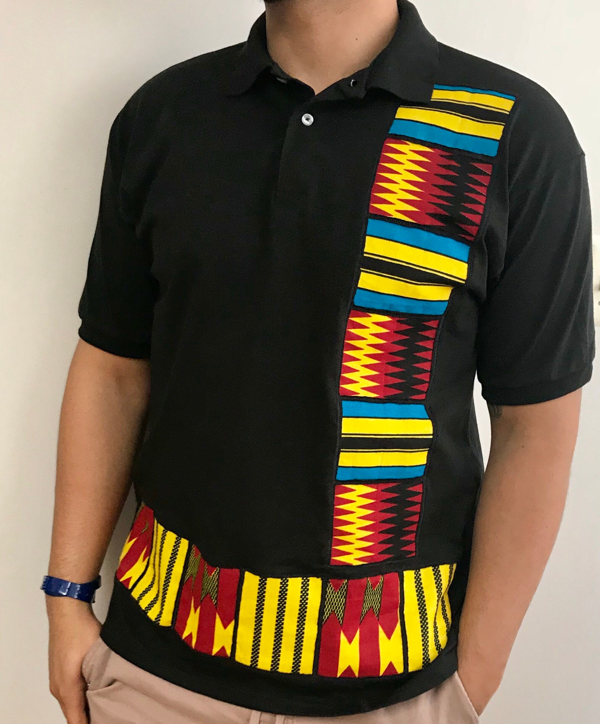 Kente Ankara Dashiki shirt African Ethnic kitenge Tribal shirt Etsy