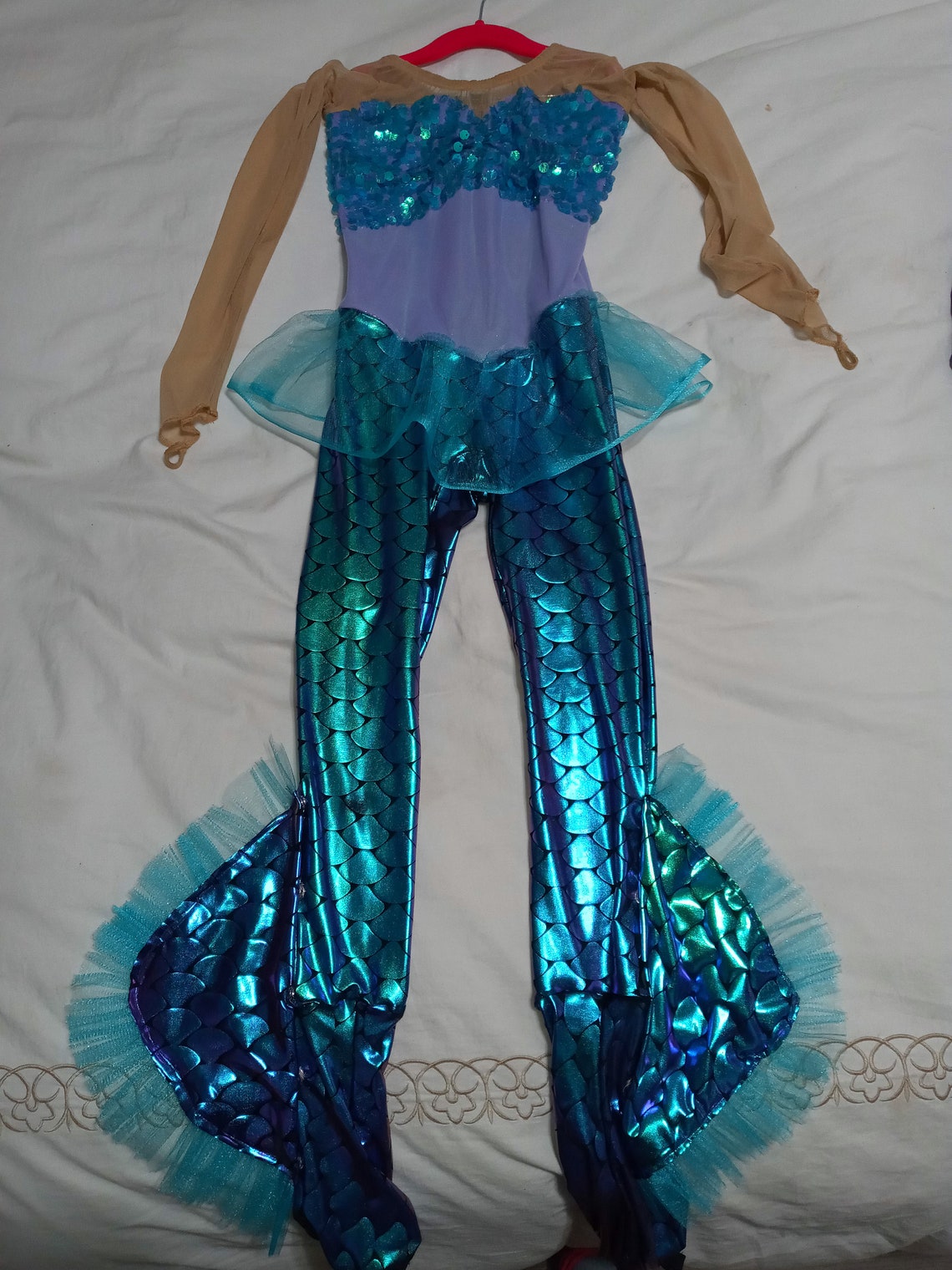Mermaid Figure Skating Unitard competition showcaseUSED Etsy