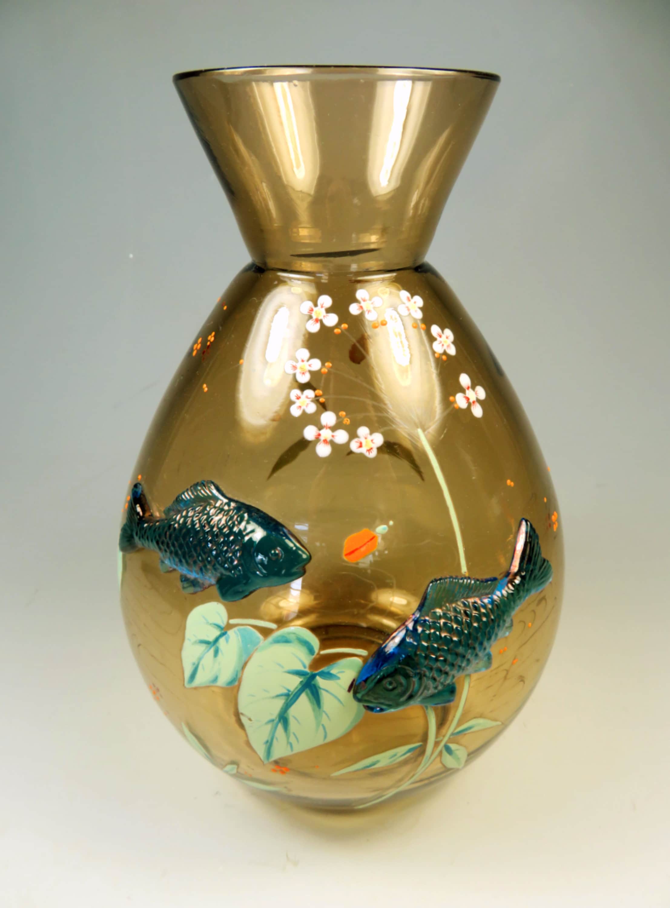 Kersten Orange Glass Fish Vase main image 1