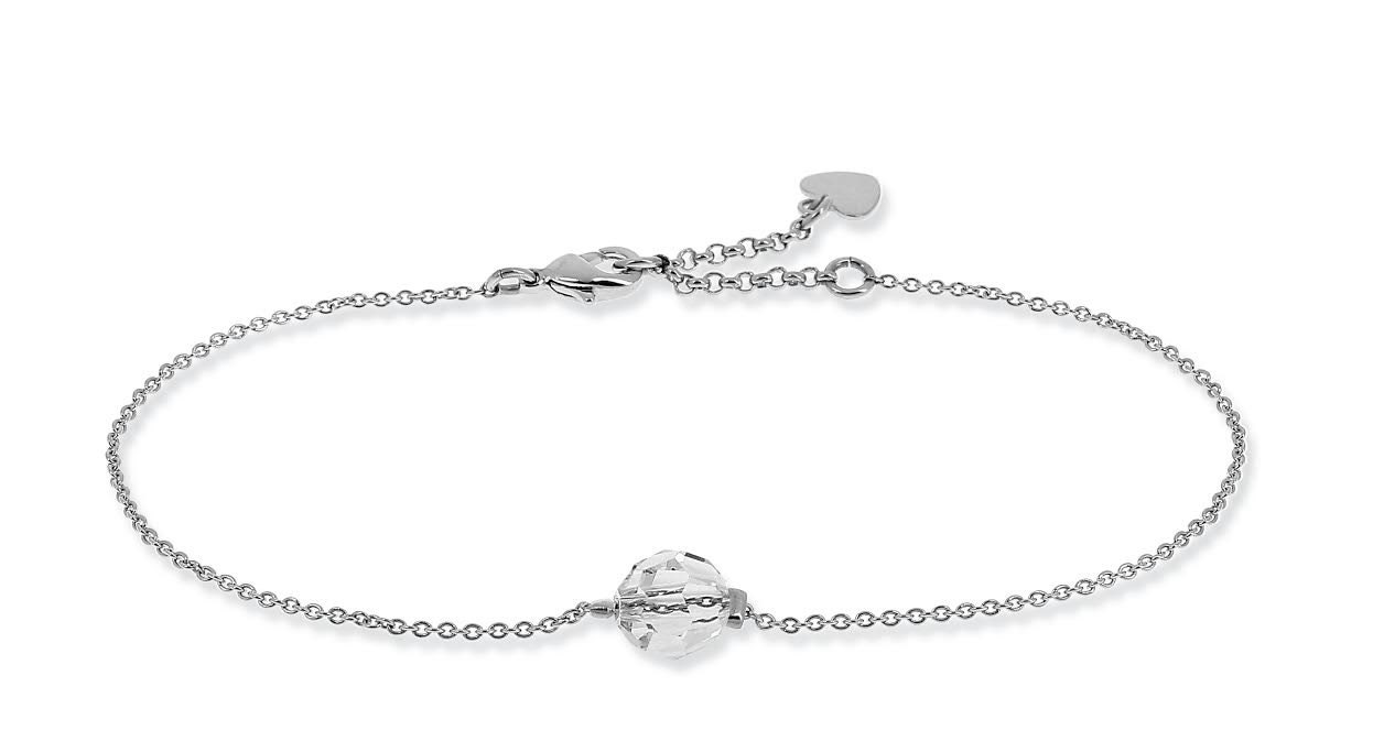 Very Thin Chain Swarovski Crystal Bead Bracelet - Etsy
