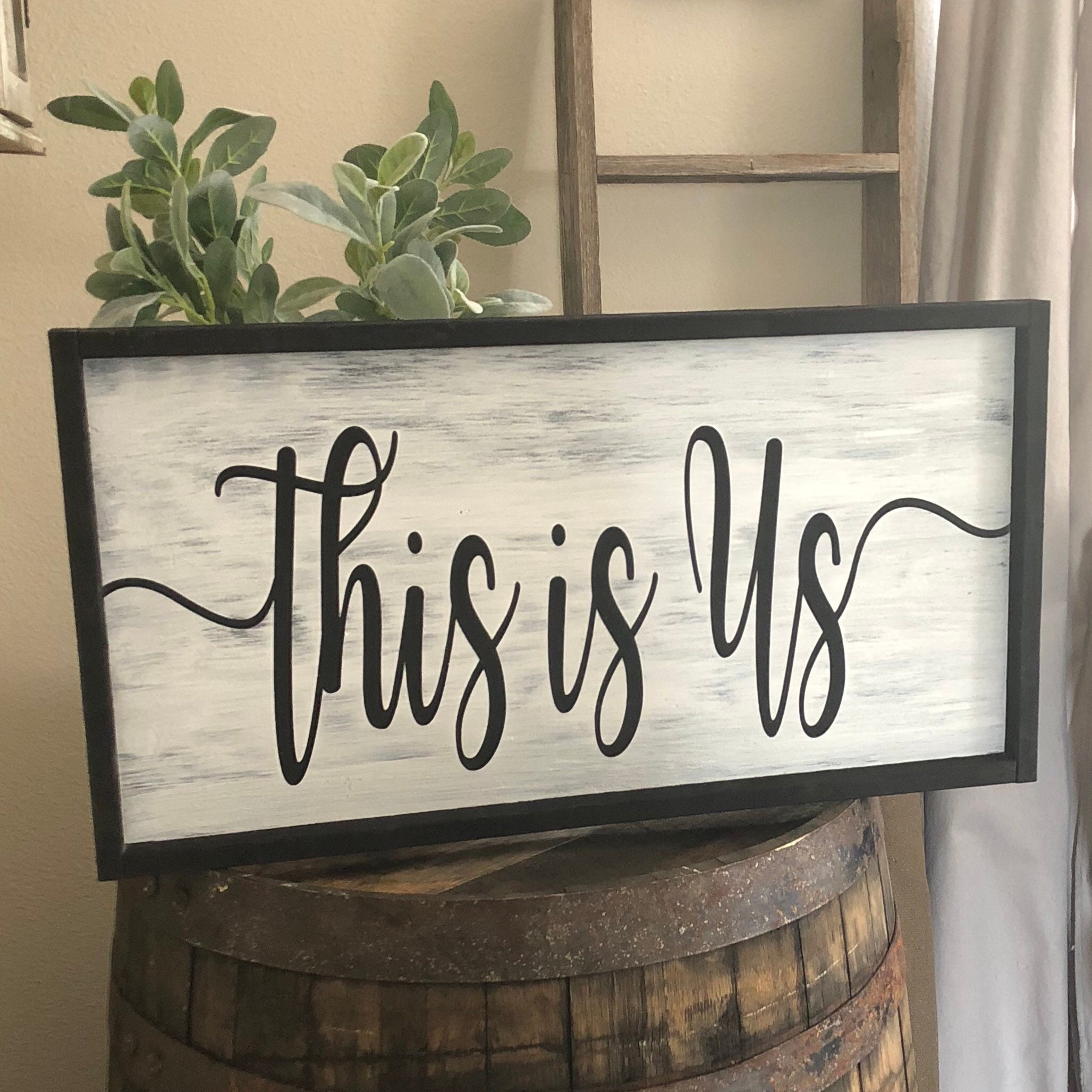 This is Us This is Us Wood Sign This is Us Sign Wood Etsy