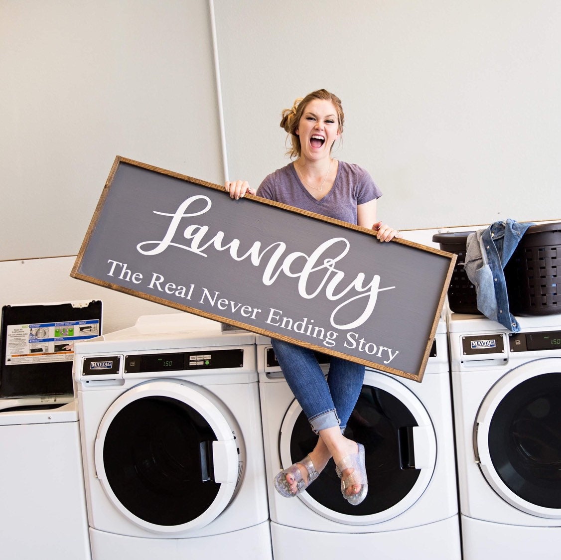 Customize Colors | Laundry Room Decor | Large Laundry Room Sign | the ...