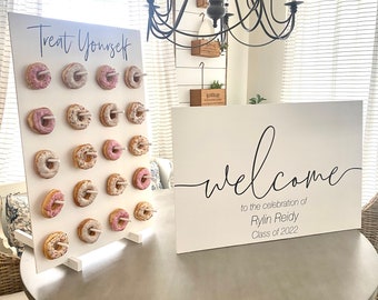 Large Wedding Decoration Pack | Welcome Wedding Sign | Donut Wall | Customize | Bridal Shower Brunch | Baby Shower Brunch | Decorations