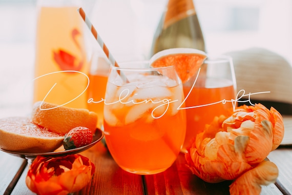 Stemless Wine Glass Mockup-Styled Stock Photography-Instant Download