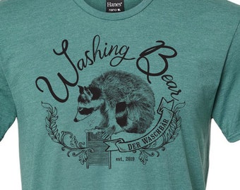 Raccoon T-shirt Valentines Day Gift for Boyfriend. Unisex Trash Panda Graphic T-Shirt  Gift for Him Raccoon Gifts Under 30