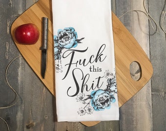 Regalo per collega. Strofinaccio maleducato. Strofinaccio da cucina "Fanculo questa merda". Regalo di rottura per un amico. Regalo di divorzio per la mamma. Regalo per meno di 20 anni.