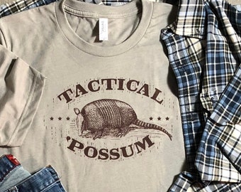 Valentine Gift Armadillo T-Shirt Gift for Men Tactical 'Possum Joke Shirt for Him Texas Armadillo Shirt Gifts Under 30 Gender Neutral