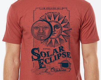 Oklahoma  Total Solar Eclipse 2024 T-shirt, gift for him, gift for her, Great American Eclipse Shirt for Oklahoma