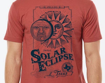 Texas Total Solar Eclipse T-shirt 2024, Great American Eclipse  Watch Shirt for Austin, San Antonio, Dallas Texas