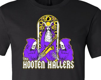 La NUOVA maglietta unisex in tela nera "High Priestess Bella" di Hooten Hallers.
