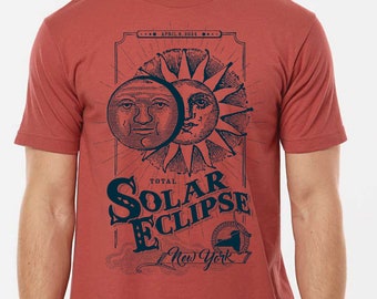 New York Total Solar Eclipse 2024 T-shirt Gift for him, gift for her, Great American Eclipse Shirt New York Gender Neutral Adult