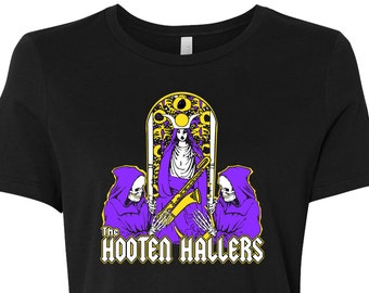 La NUOVA High Priestess Bella Canvas di Hooten Hallers, vestibilità nera da donna. VESTE PICCOLA!