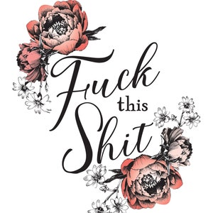 Valentine Gift for Best Friend Funny Kitchen Towel Galentines Day Gift Fuck This Shit Tea Towel Gift for Roommate. Breakup Gift Under 20 image 4
