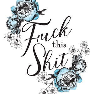Valentine Gift for Best Friend Funny Kitchen Towel Galentines Day Gift Fuck This Shit Tea Towel Gift for Roommate. Breakup Gift Under 20 image 6