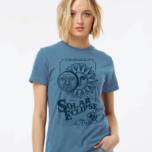 Texas Total Solar Eclipse T-shirt 2024, Great American Eclipse Watch Shirt for Austin, San Antonio, Dallas Texas image 5