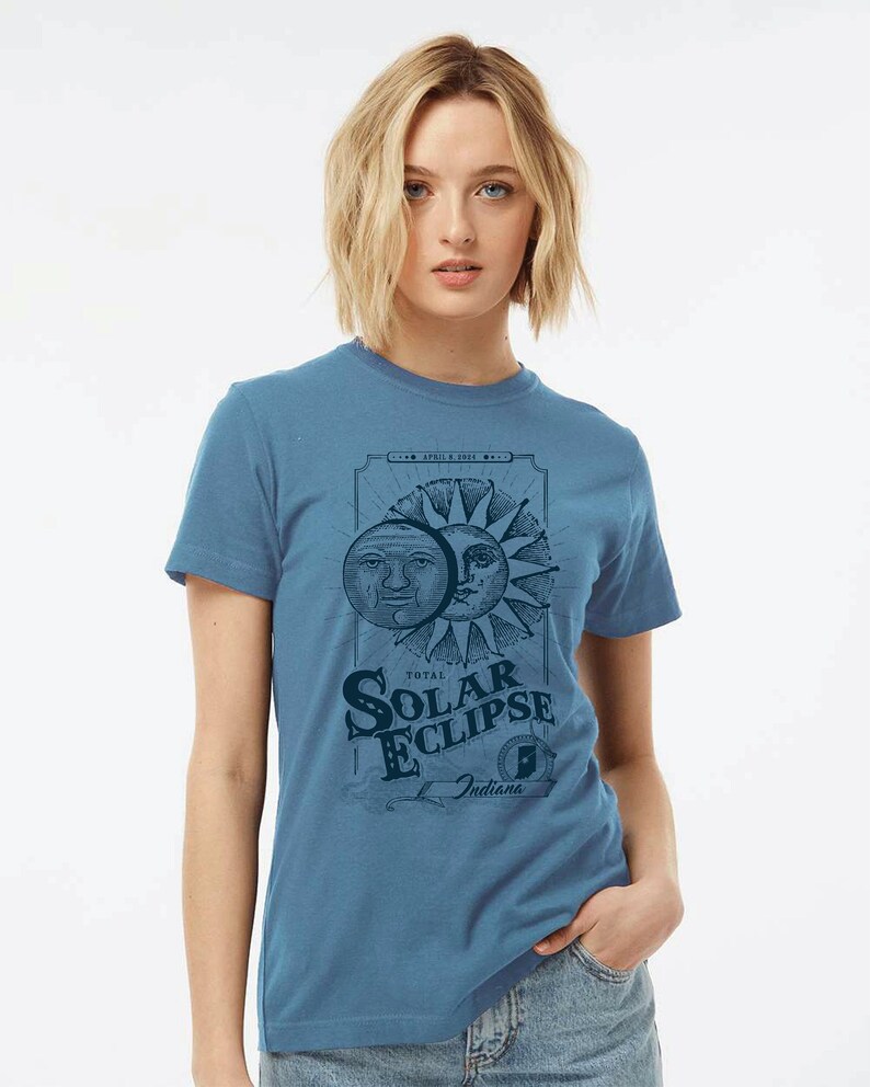 Indiana Total Solar Eclipse 2024 Tshirt, Gift for Him, Gift for Her