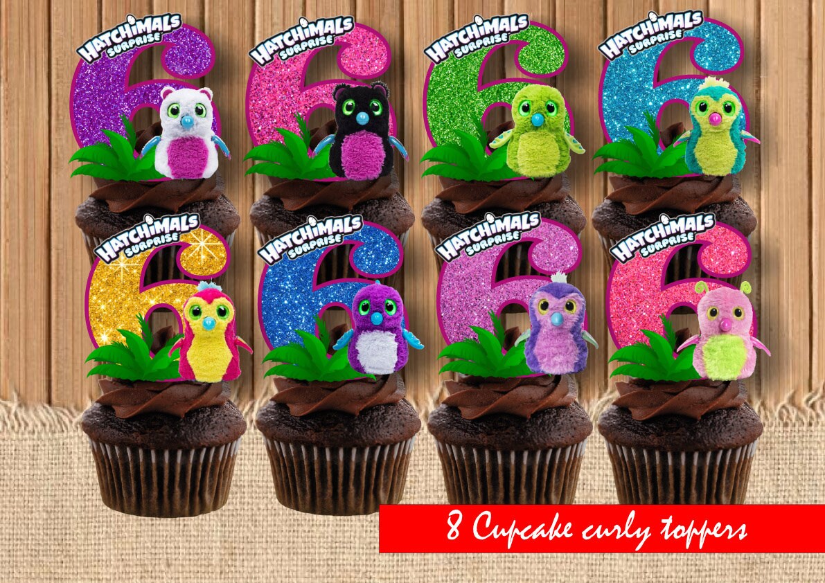 DIGITAL Hatchimals Toppers Birthday Hatchimals Party | Etsy