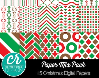 Digital Paper - Christmas Mix Pack