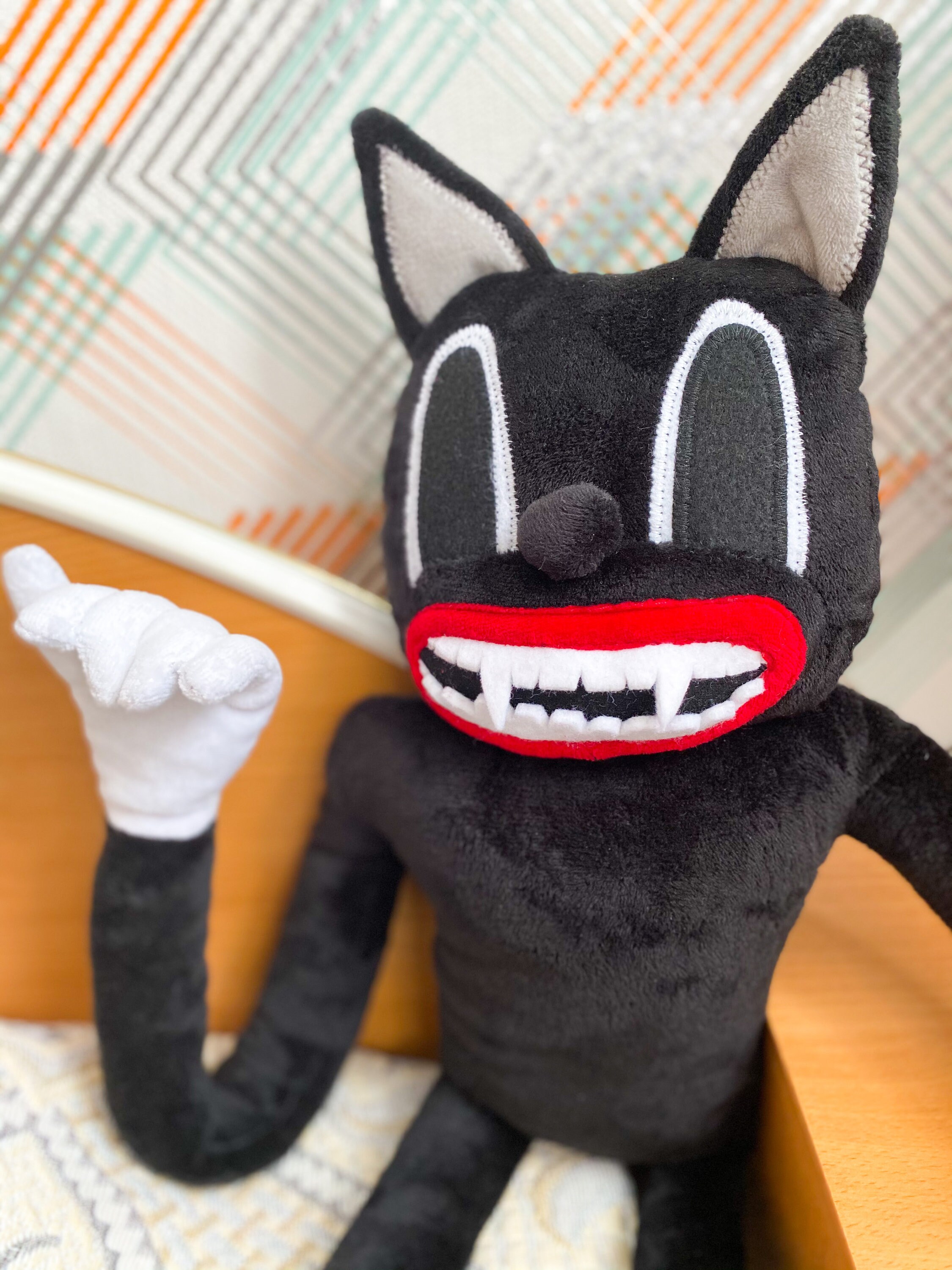 Cartoon cat plush 62 cm/paws /hand made Etsy