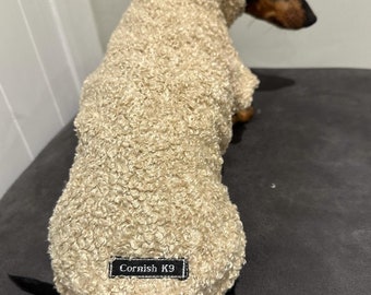 Boucle Fleece Dachshund Jumper: Cozy Thermal Dog Coat