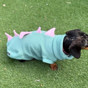 Dachshund dino  fleece ,dog jumper,dachshund jumper , dachshund fleece,dachshund  jacket