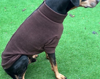 Fleece Dog Jumper: Water & Mud Repellent, Breathable, Washable