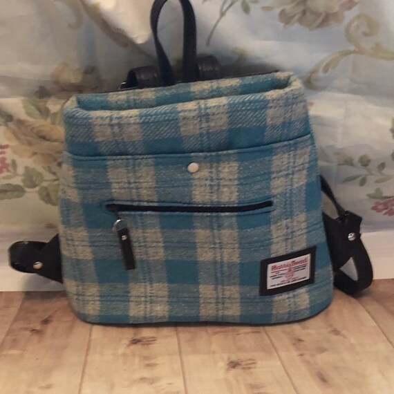 harris tweed rucksack bag