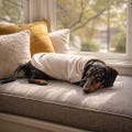 Dachshund Fleece Jumper or small Dogs with Custom Name Embroidery, Lightweight and Breathable Design product logo