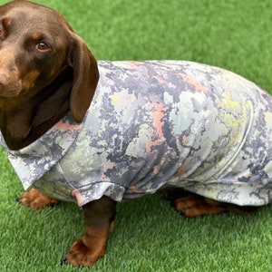 Dackel Scuba Crepe Pullover: Waschbares Hunde Tank Top