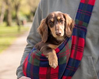 Polar fleece draagdoekdraagtas: reistas voor kleine hond en puppy