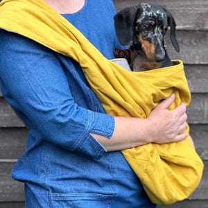 Dog  sling carrier,dachshund sling,small dog sling ,light weight sling,spring/summer sling,Italian greyhound sling