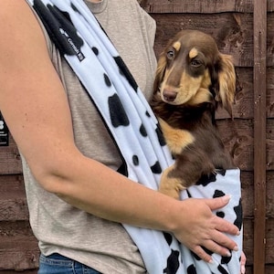 Dachshund sling  ,Dog sling carrier ,small dog sling bag , puppy sling carrier ,pet sling carrier