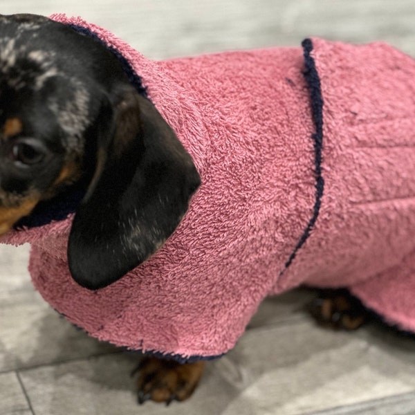 Dog drying robe,dog drying towel,dog towel ,dog dry coat,dachshund drying towel