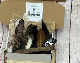 Natural Dog Treat Box: Cornish K9 Fur Ears Hamper, Made in UK