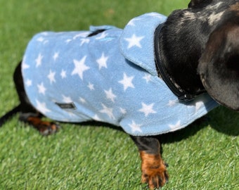 Dachshund Fleece Dog Coat: Double Layered, Water Repellent