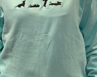 Embroidered Dachshund Jumper: Dog Lover Gift