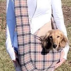 Dachshund sling  ,Dog sling carrier ,small dog sling bag , puppy sling carrier ,pet sling carrier