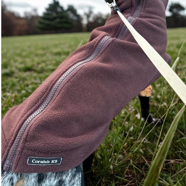 Dachshund Fleece Dog Jumper ,dachshund Zipped jacket