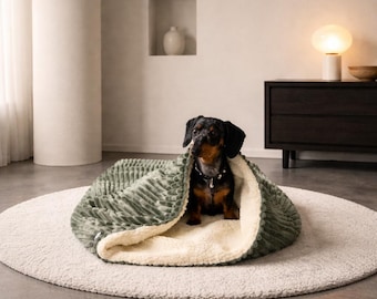 Jumbo cord Dog Snuggle Sack: Sherpa Fleece Pet Warmer