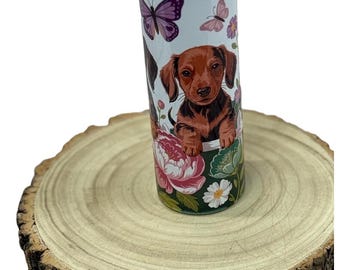 Dachshund 20oz Skinny Tumbler: Dog Breed Water Bottle