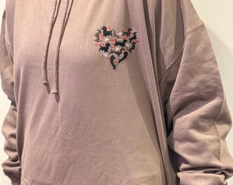 Embroidered Dachshund Hoodie: Personalized Dog Lover Gift